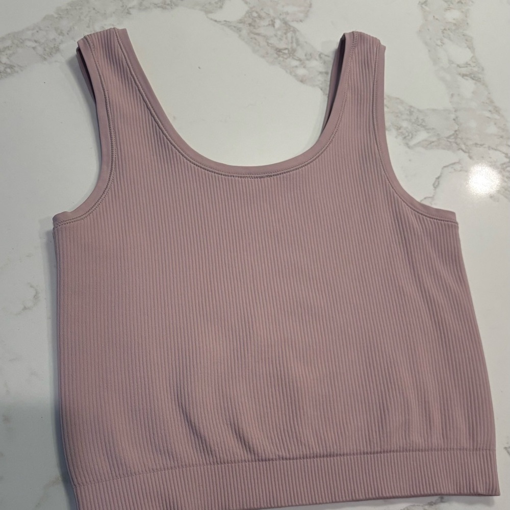Athleta Women's Ribbed Tank Top - Pink